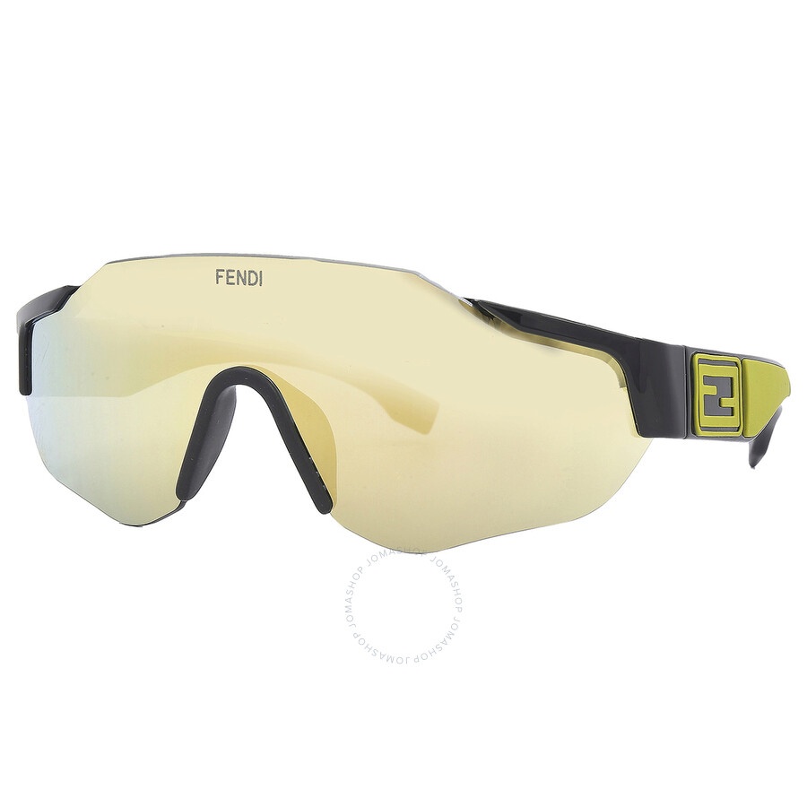 Fendi Yellow Shield Men's Sunglasses FE40088U-Y 01L 00 - 2