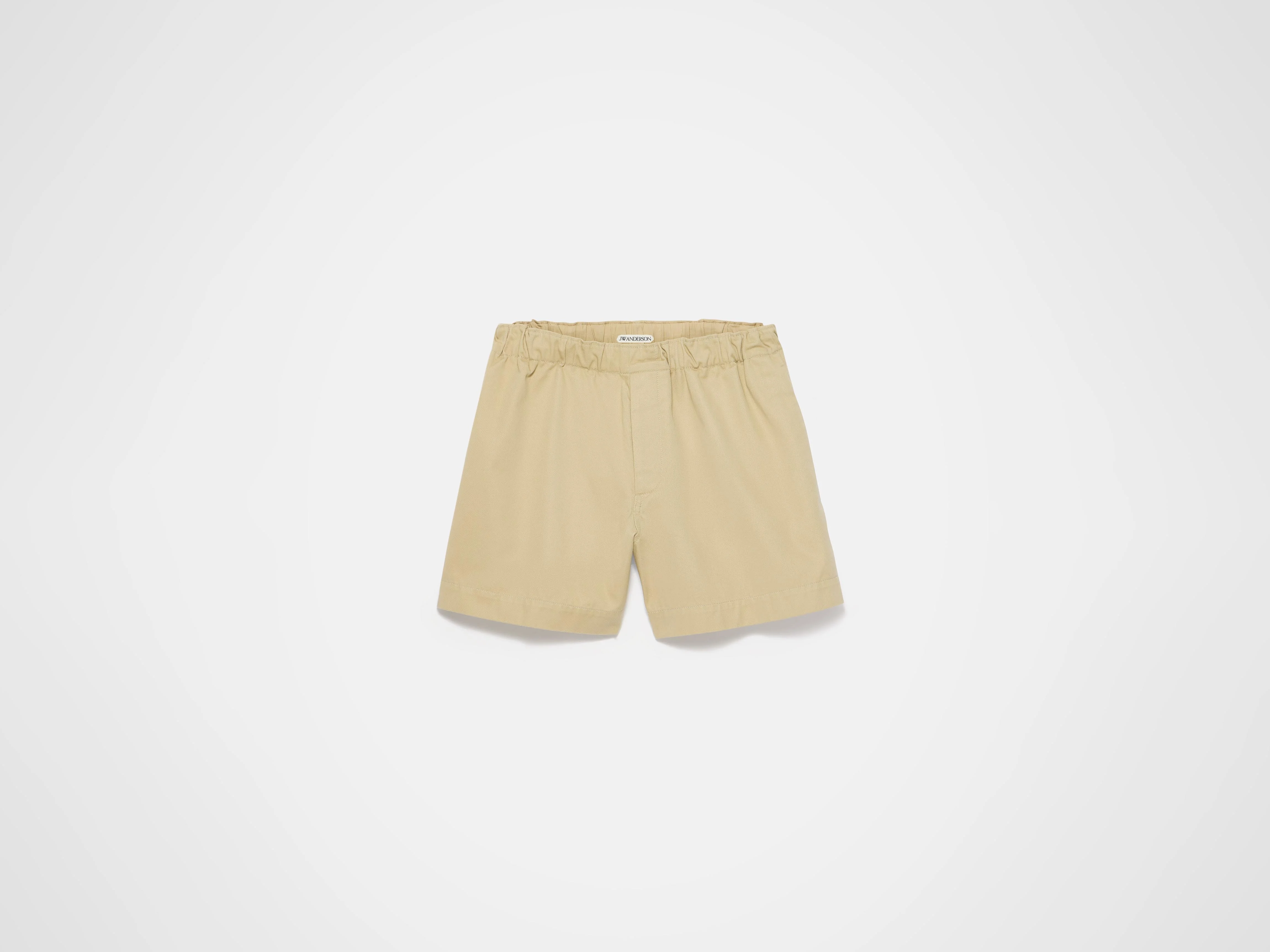 MENS DRAWSTRING SHORTS IN BEIGE - 1