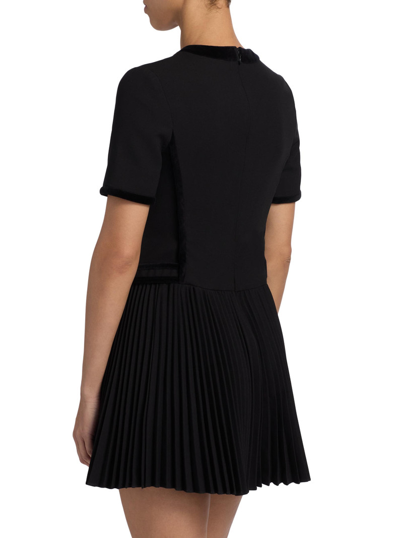Women's Doria Pleated Minidress - Black 5