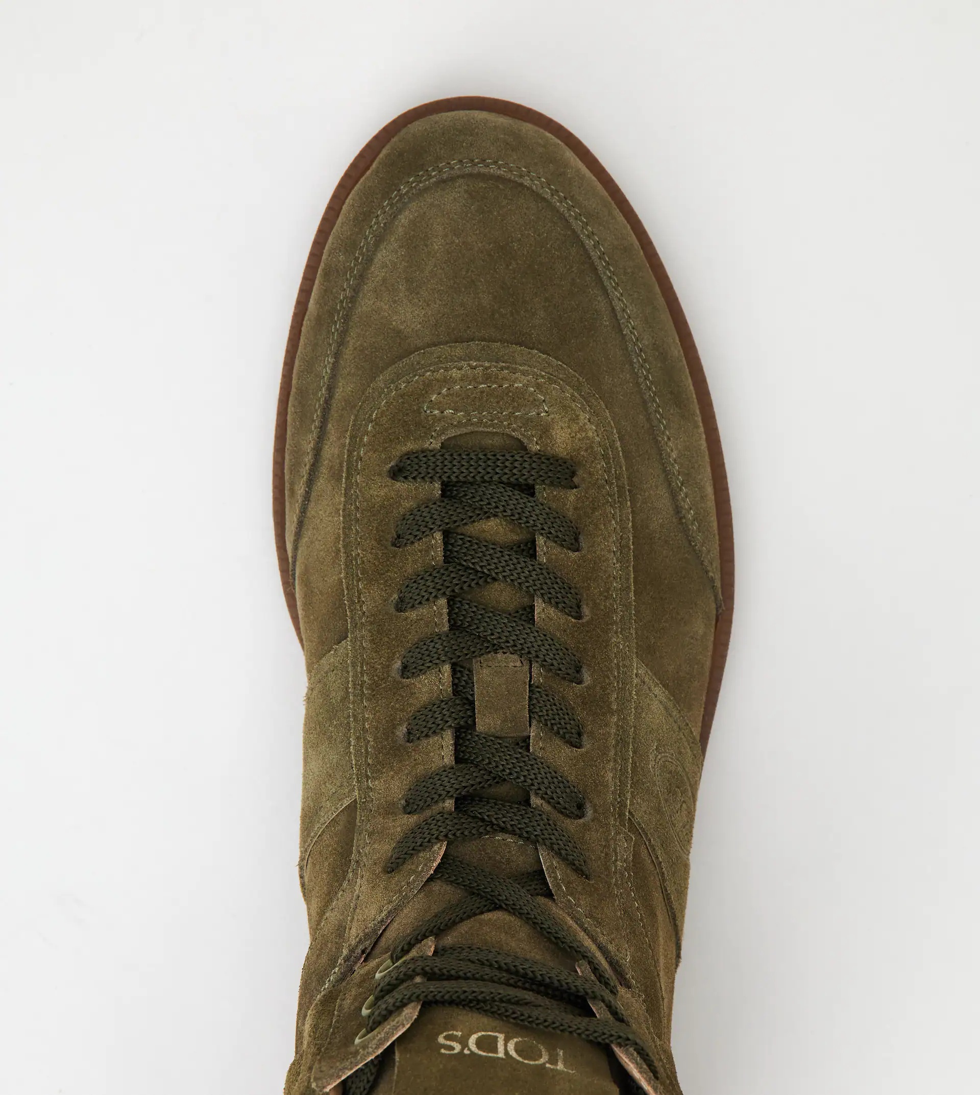 TOD'S TABS SNEAKERS HIGH-TOP IN SUEDE - GREEN - 5