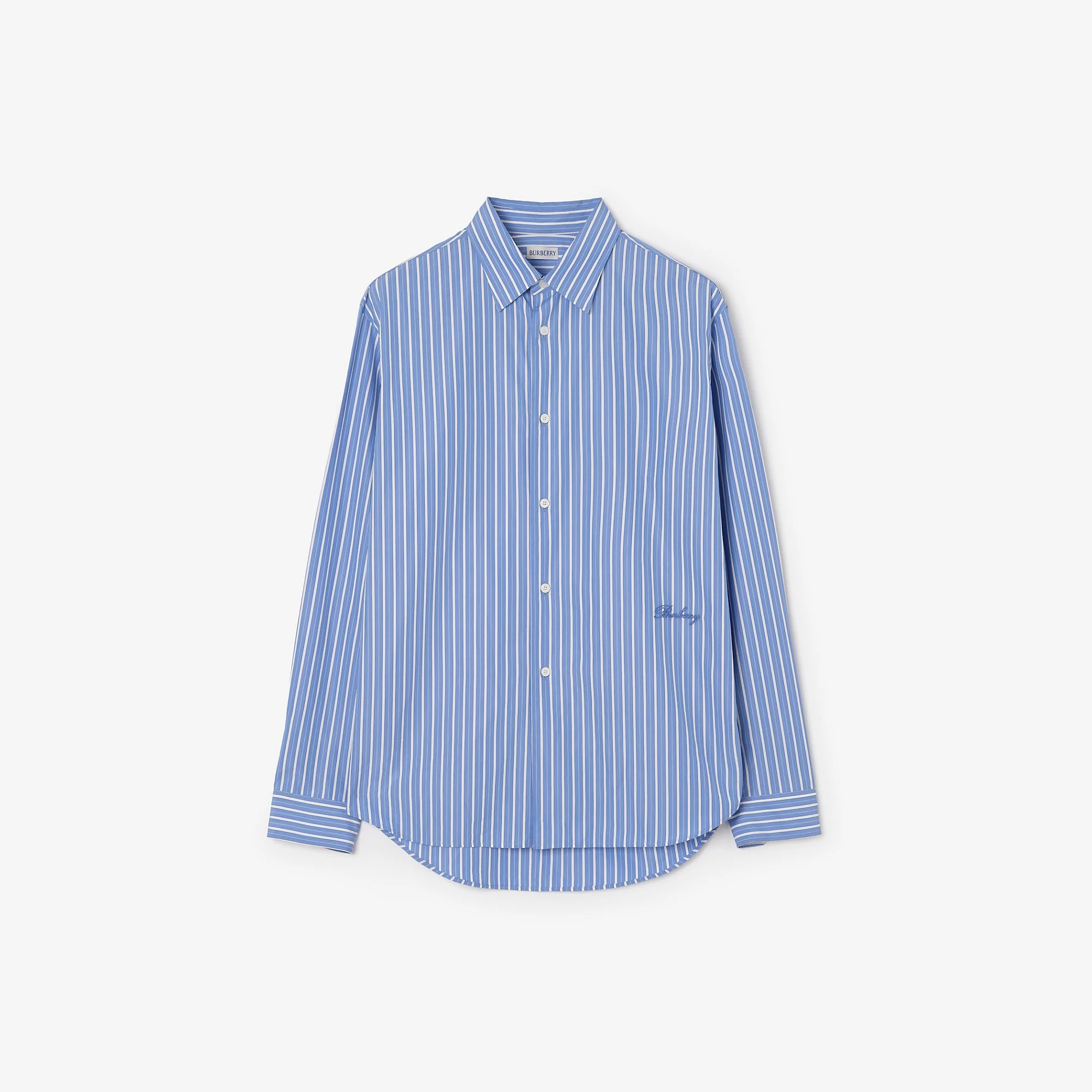 Relaxed Fit Striped Cotton Shirt - 1