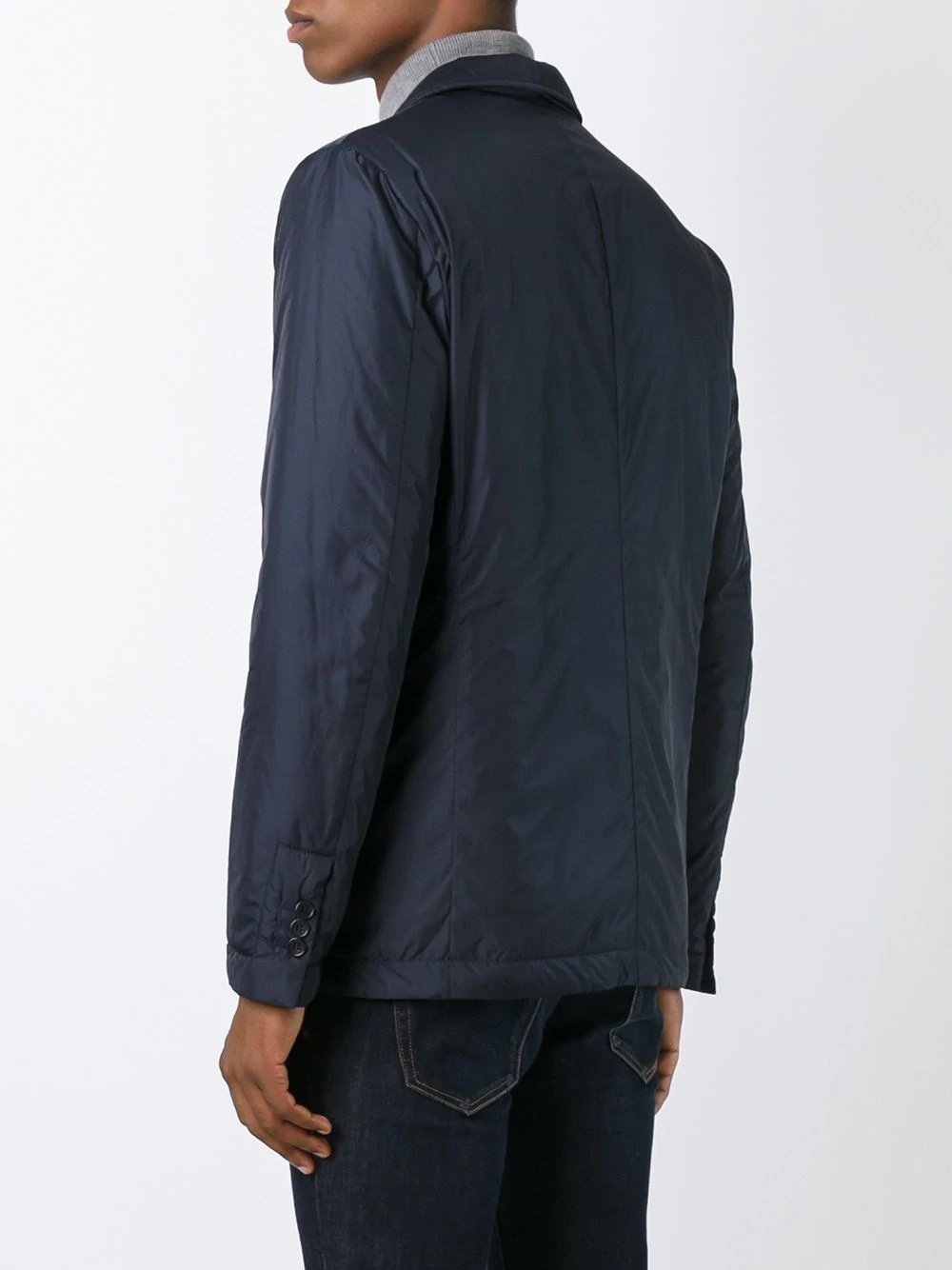 notched lapel lightweight jacket - 4