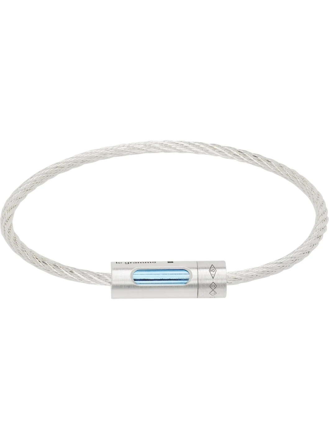 Tricolor Perforated Cable 'le 9g' Bracelet - 1