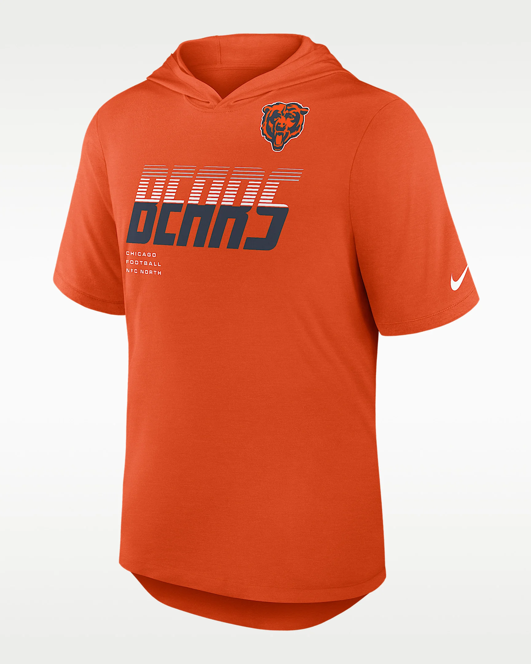 Chicago Bears Men's Nike Dri-FIT NFL Hooded T-Shirt - 1