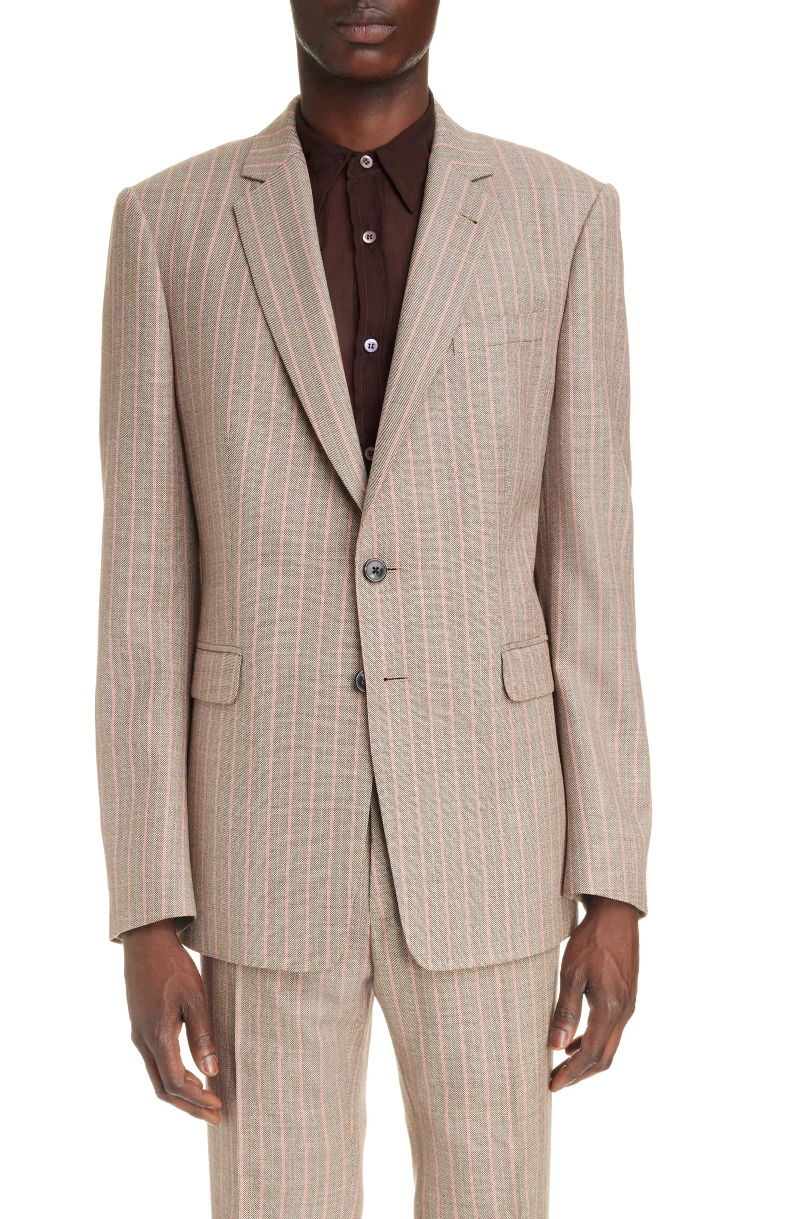 Kayne Stripe Wool Suit - 1