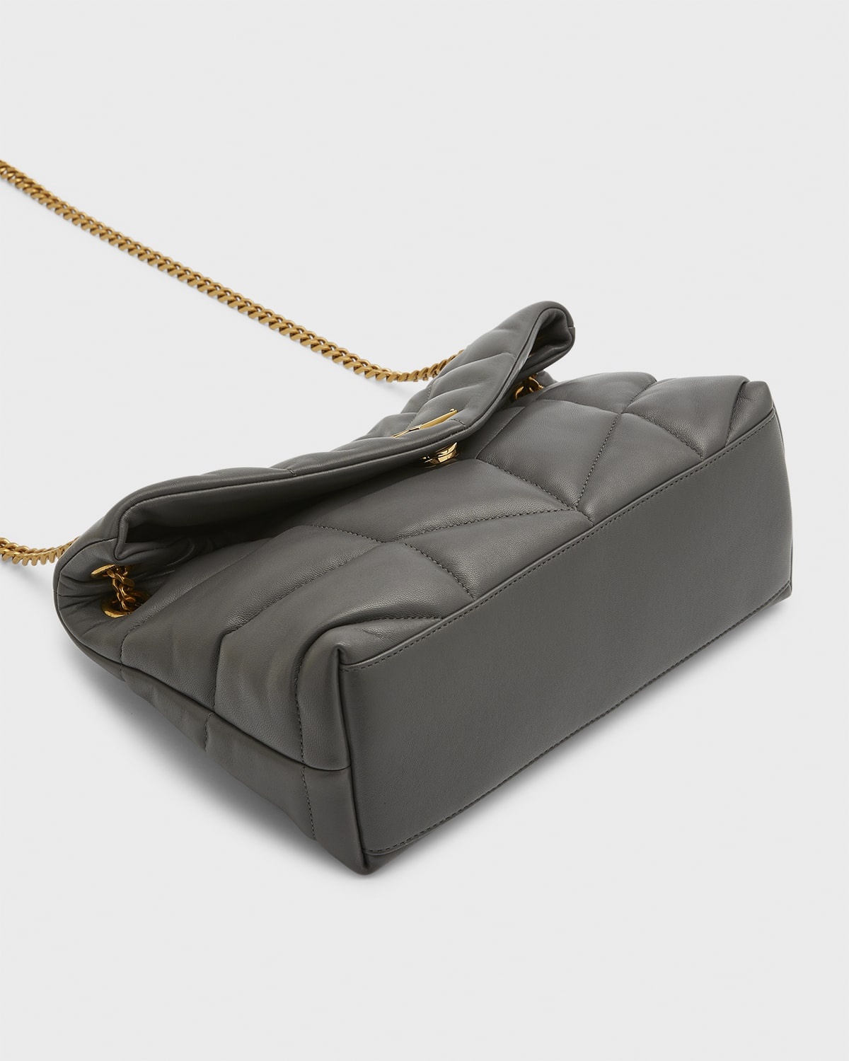 Lou Puffer Small YSL Shoulder Bag in Quilted Leather - 2