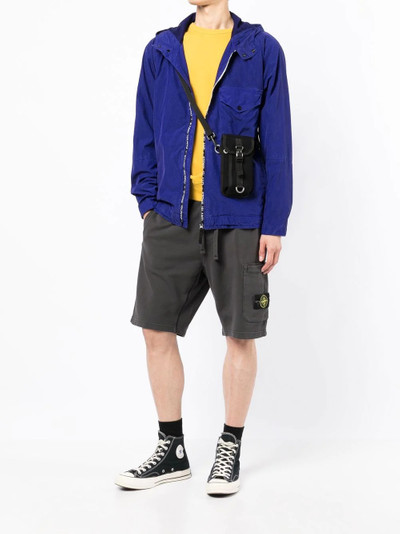 Stone Island logo-trim hooded jacket outlook