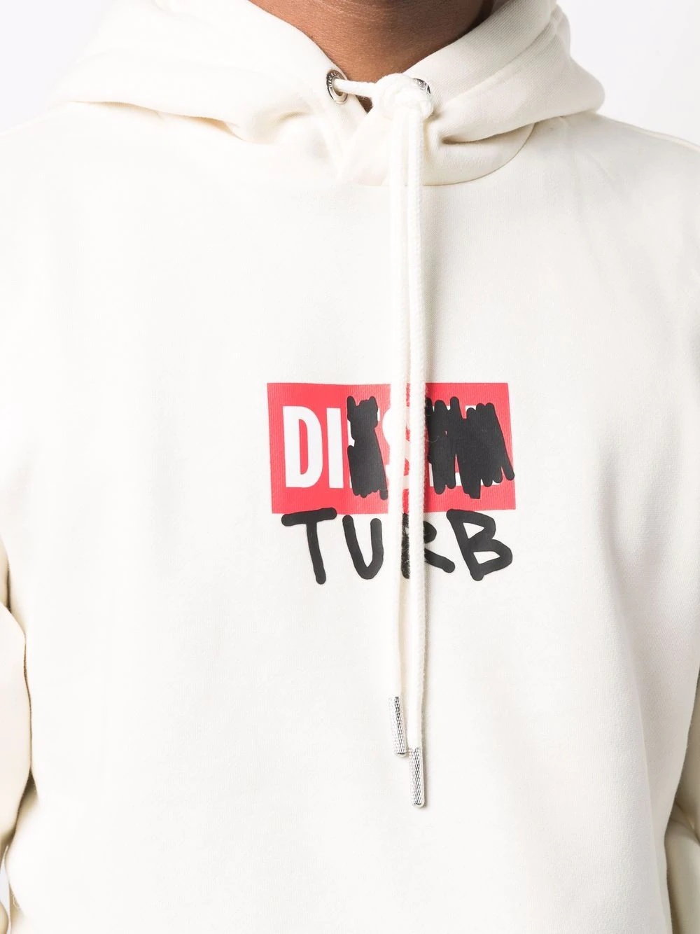 Disturb logo print hoodie - 5