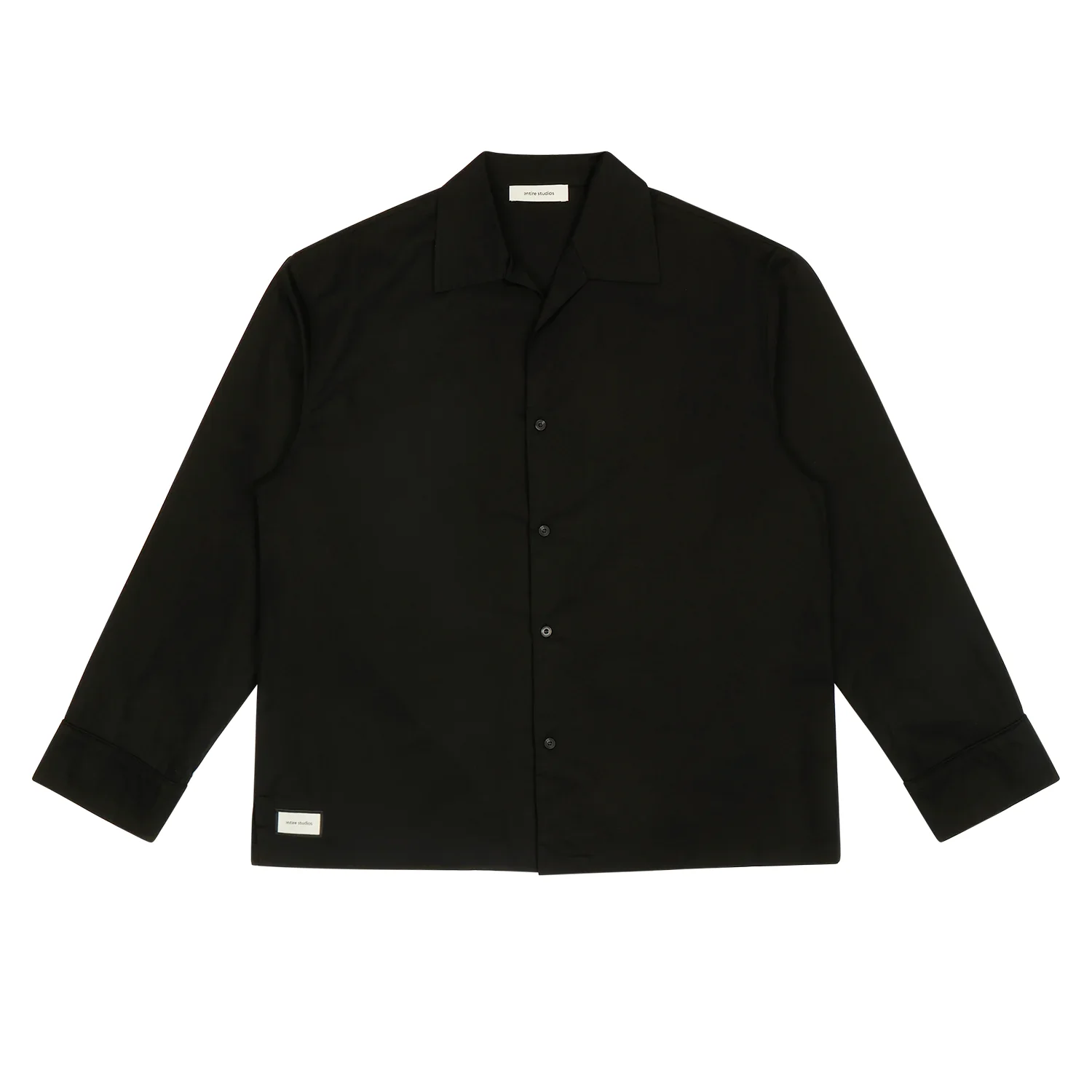 LS PAJAMA SHIRT BLACK - 1