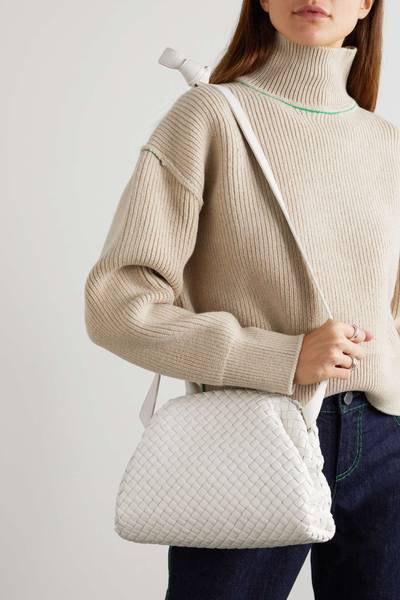 Bottega Veneta The Handle small intrecciato leather tote outlook