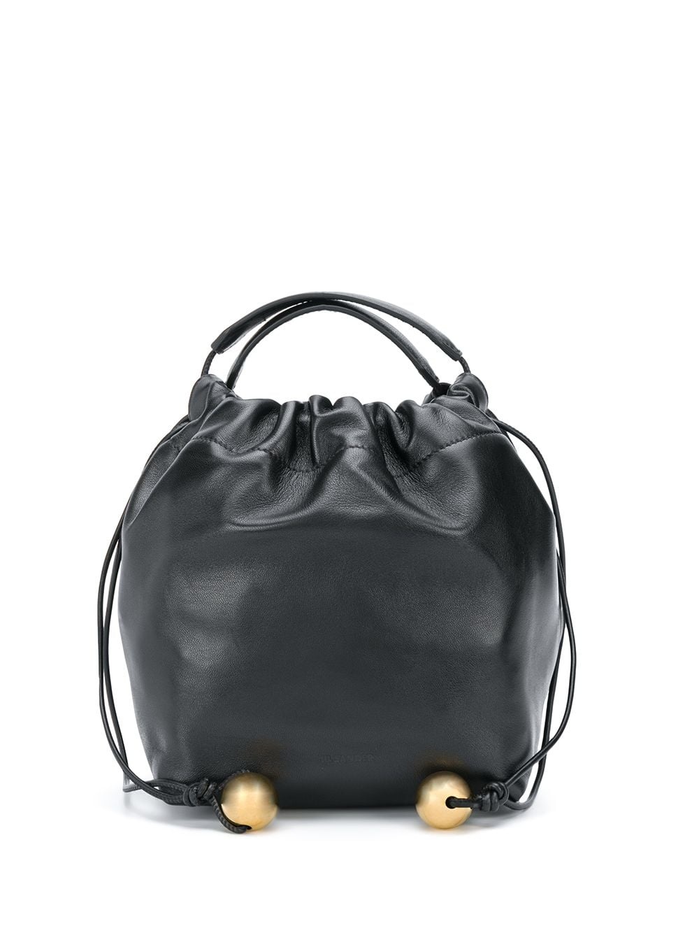 drawstring leather crossbody bag - 1