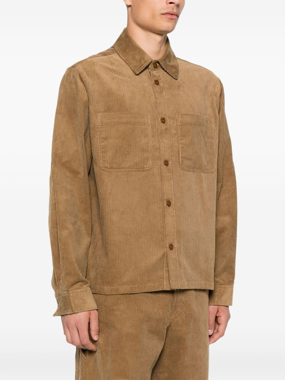 corduroy shirt jacket - 3