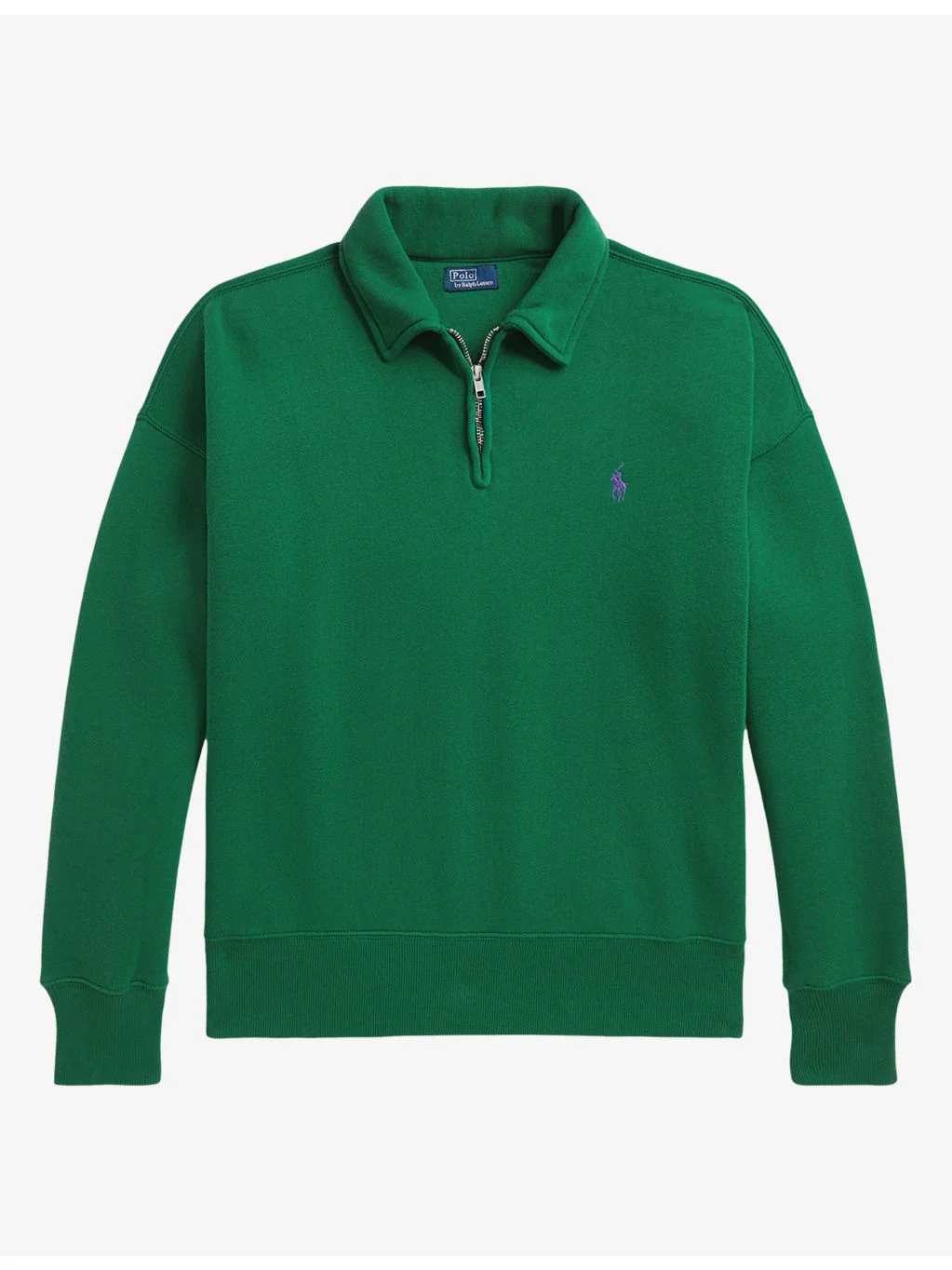 Logo-Embroidered Half-Zip Cotton-Blend Sweatshirt - 1