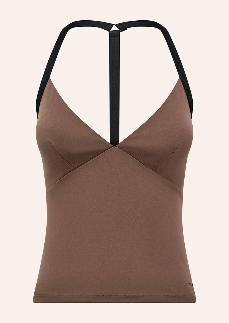 SIREN TANK IN MOCHA & BLACK - 1