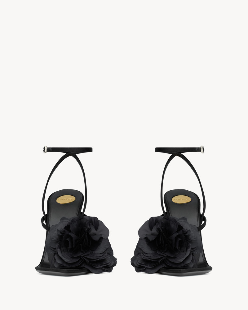 SAINT LAURENT TRIANON SANDALS IN SATIN CREPE outlook