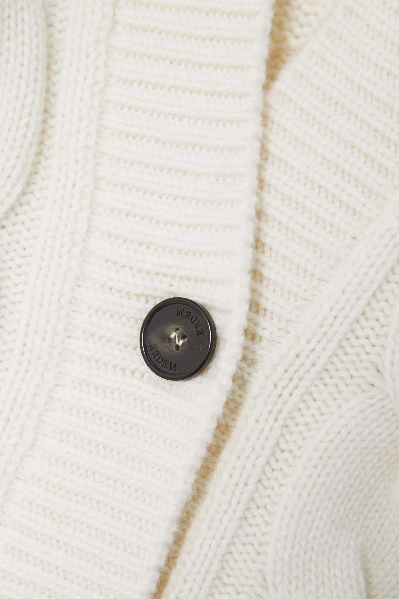 Agatha tie-detailed cable-knit cardigan - 5