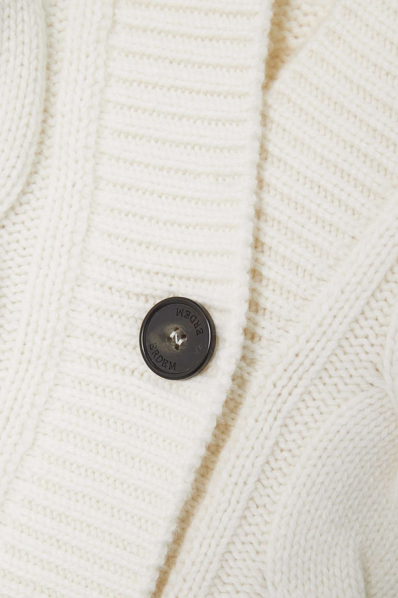 Agatha tie-detailed cable-knit cardigan - 5