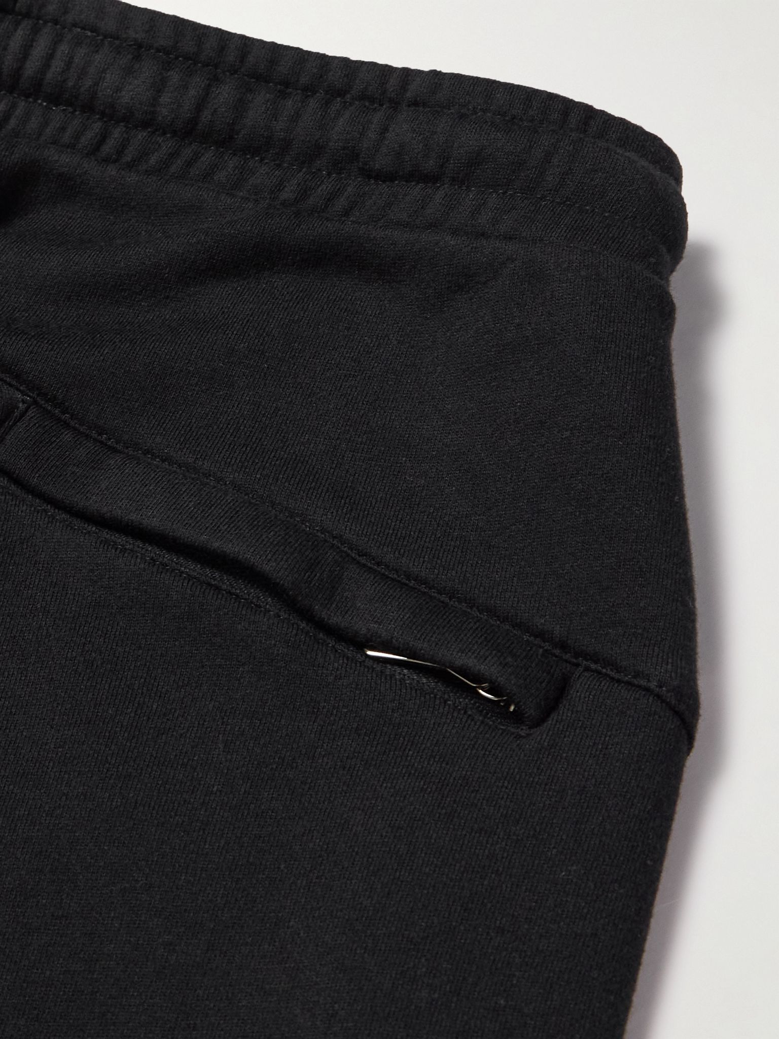 Quinn 1 Tapered Cotton and Modal-Blend Jersey Sweatpants Black - 4