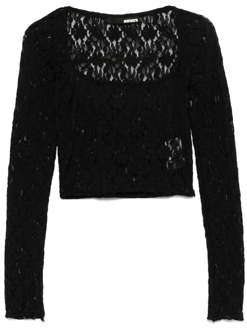 lace long-sleeve top - 1