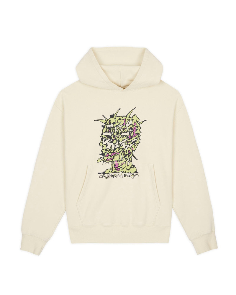 Scrambled Head Hoodie - Natural - 1