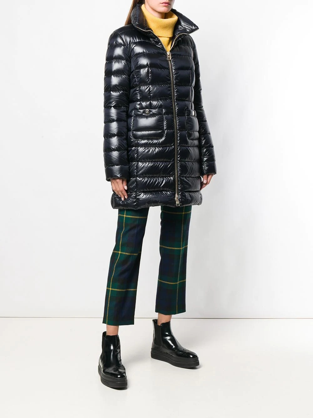 mid-length puffer jacket - 3