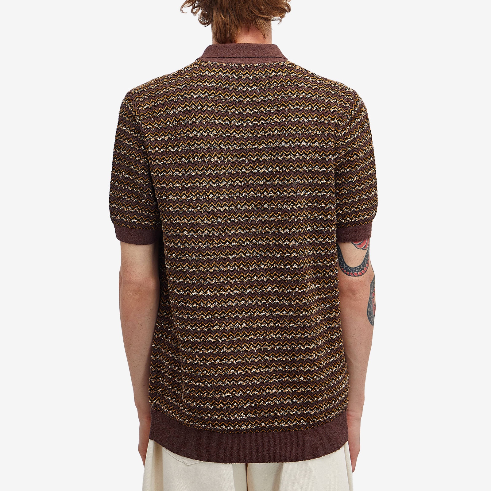 Fred Perry Boucle Jacquard Knit Polo - 3