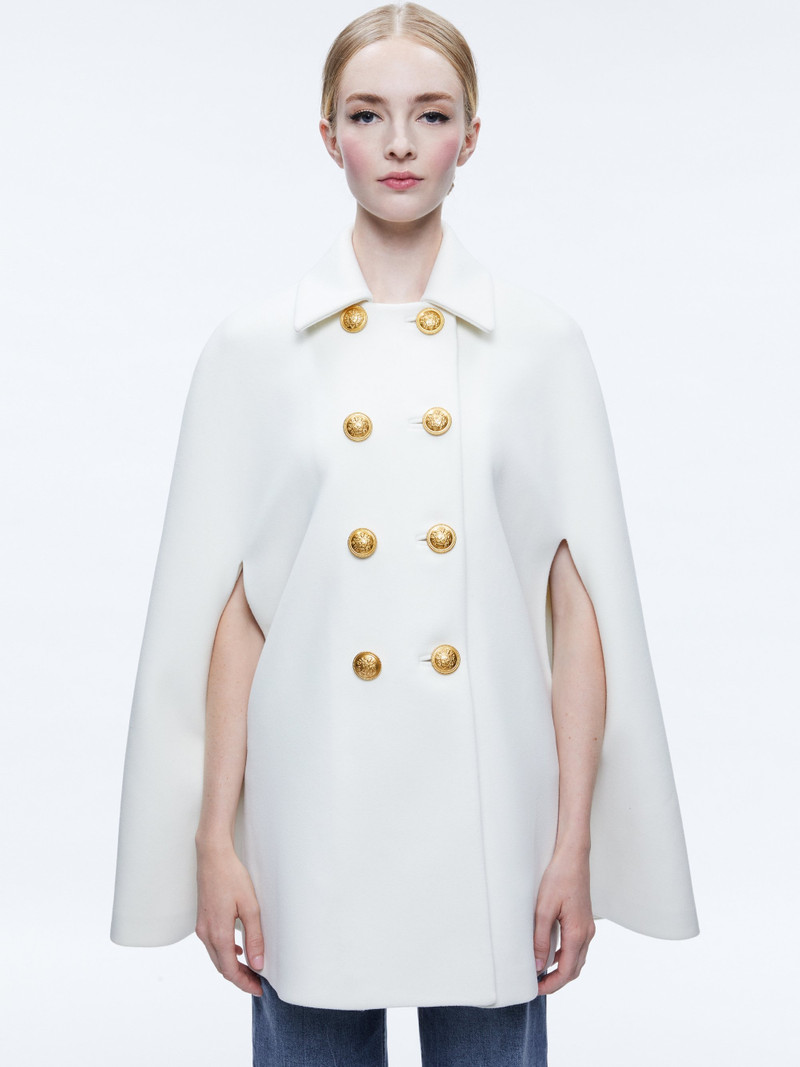 REYNALDA DOUBLE BREASTED CAPE 2