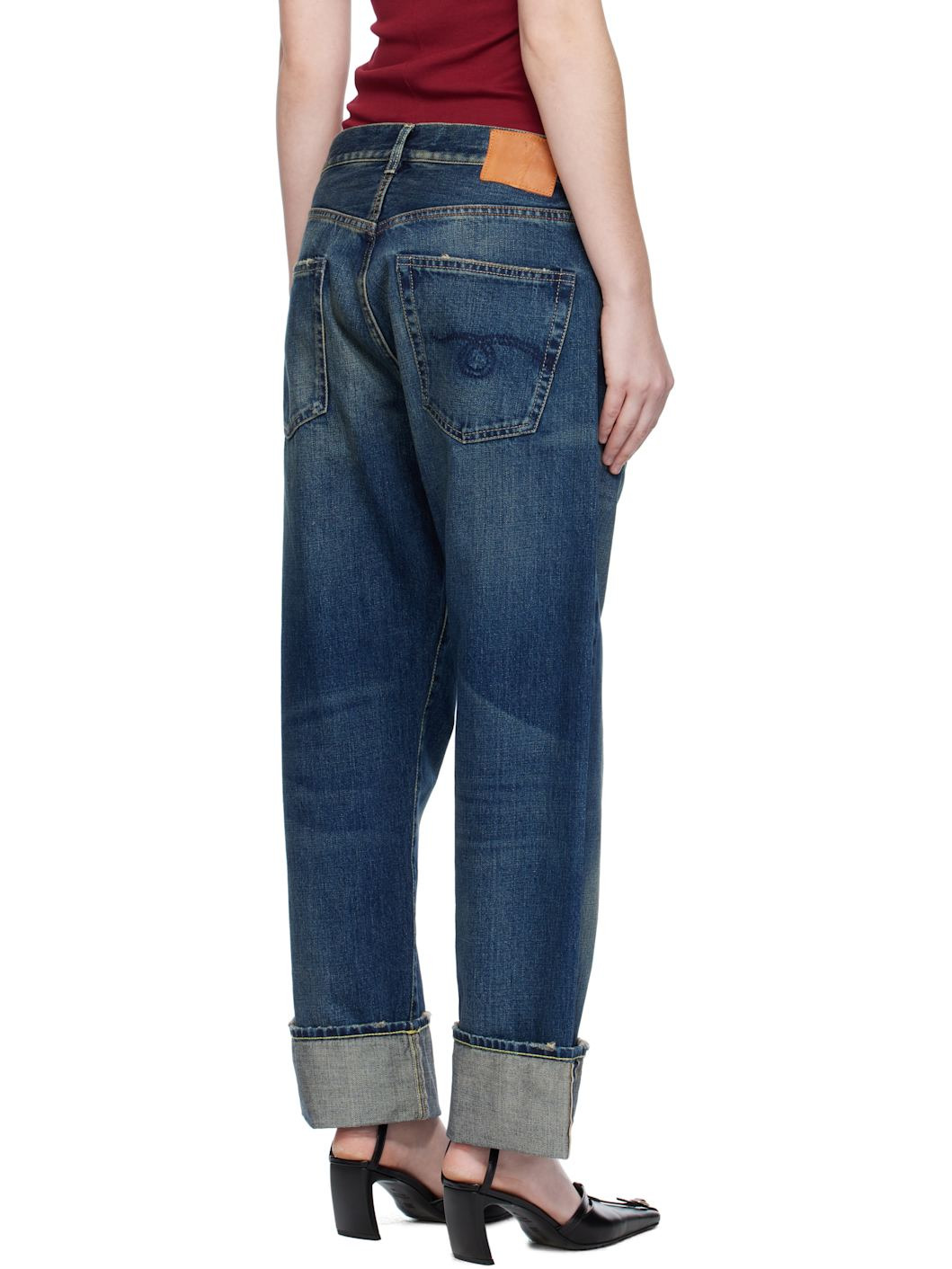 Blue Cuffed X-BF Jeans - 3