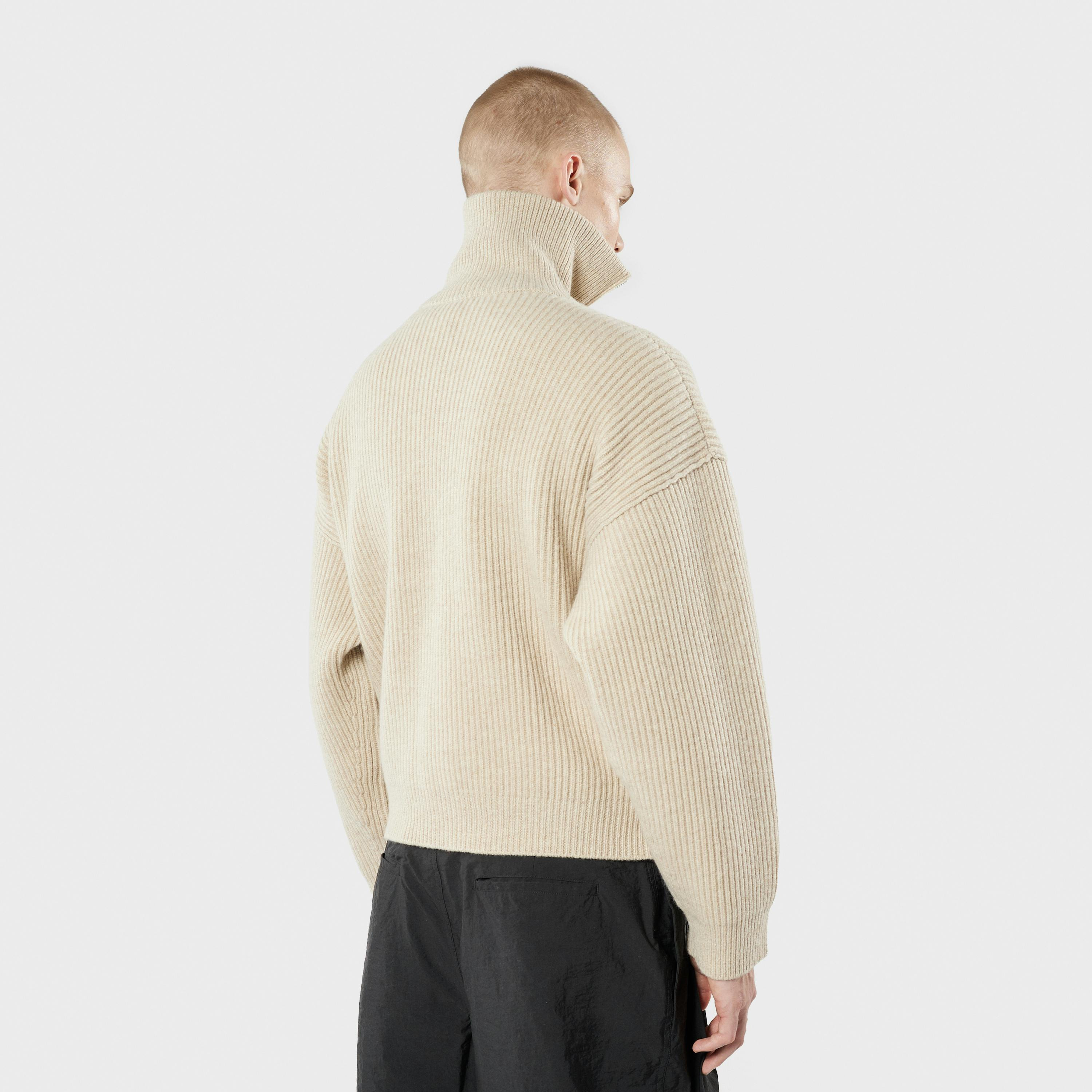 Vonarstræti Zipped Wool Sweater (Unisex) - 9