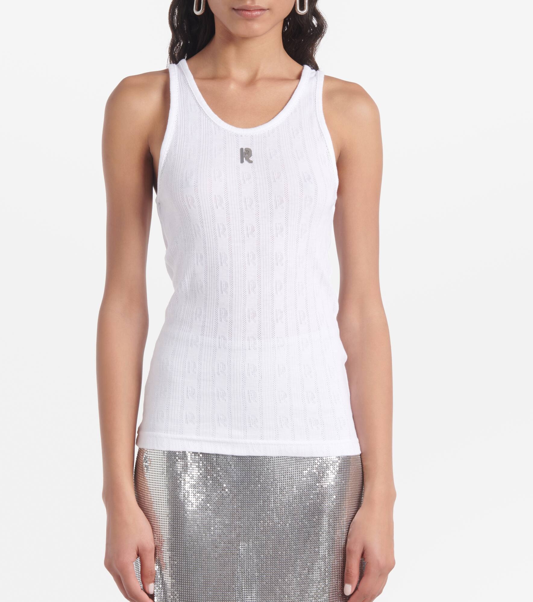 Semi-sheer cotton T-shirt - 5