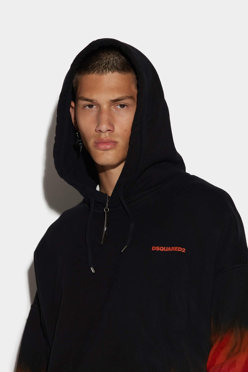 D2 FLAMEN TIE&DYED K2 OVER HOODIE - 3