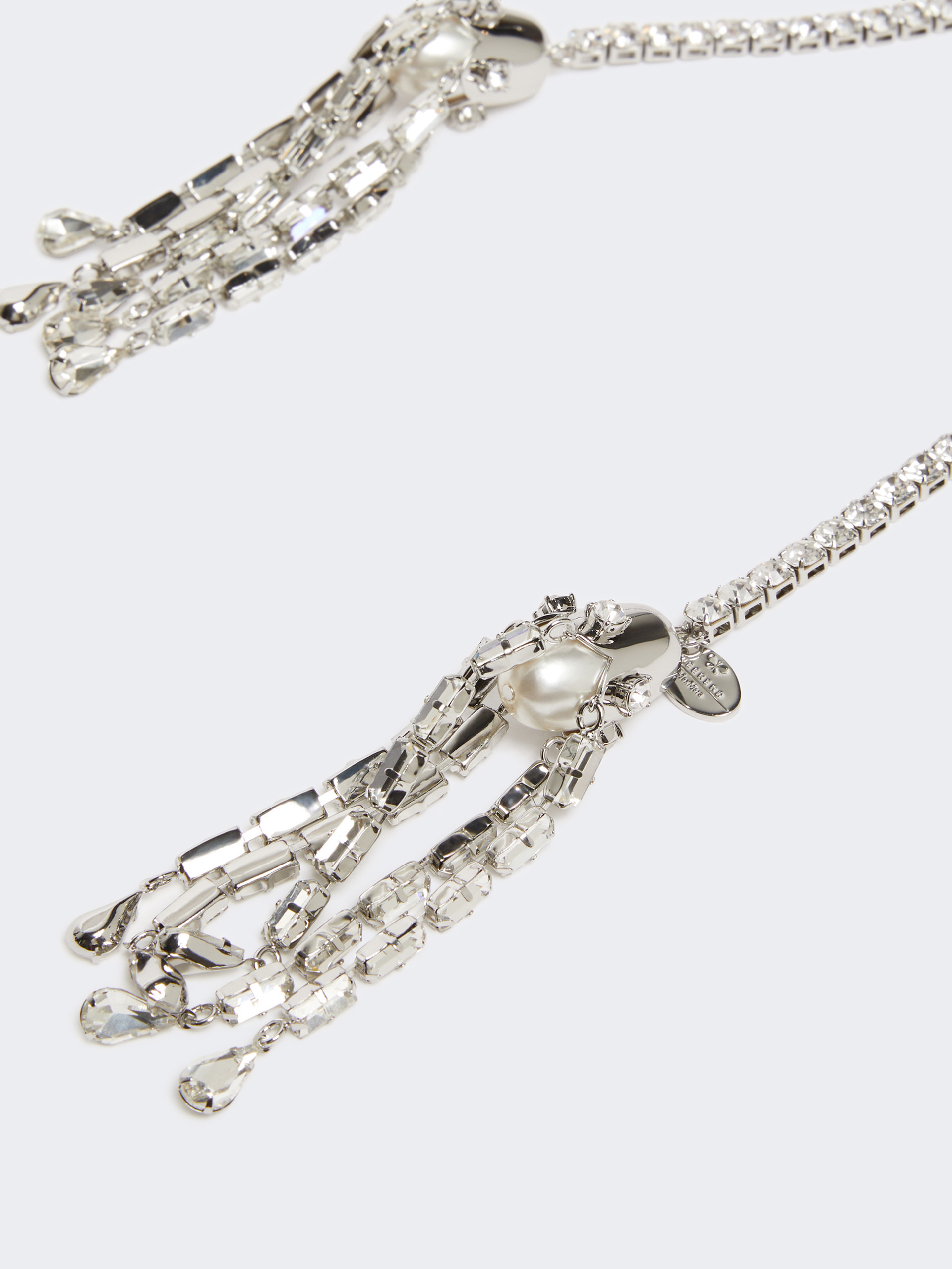 GEMONA Tassel and rhinestone necklace - 2