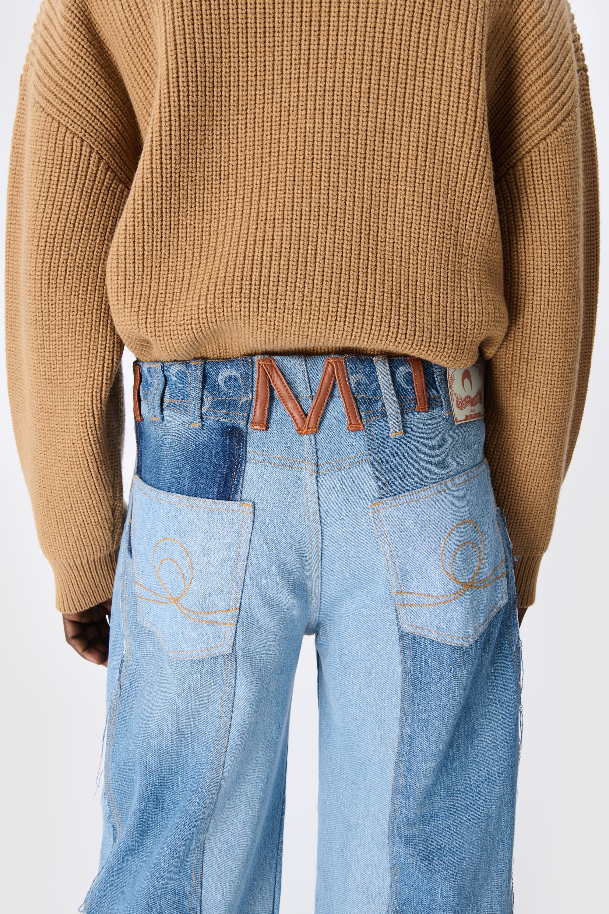 Upcycled Denim Loose Jeans - 2