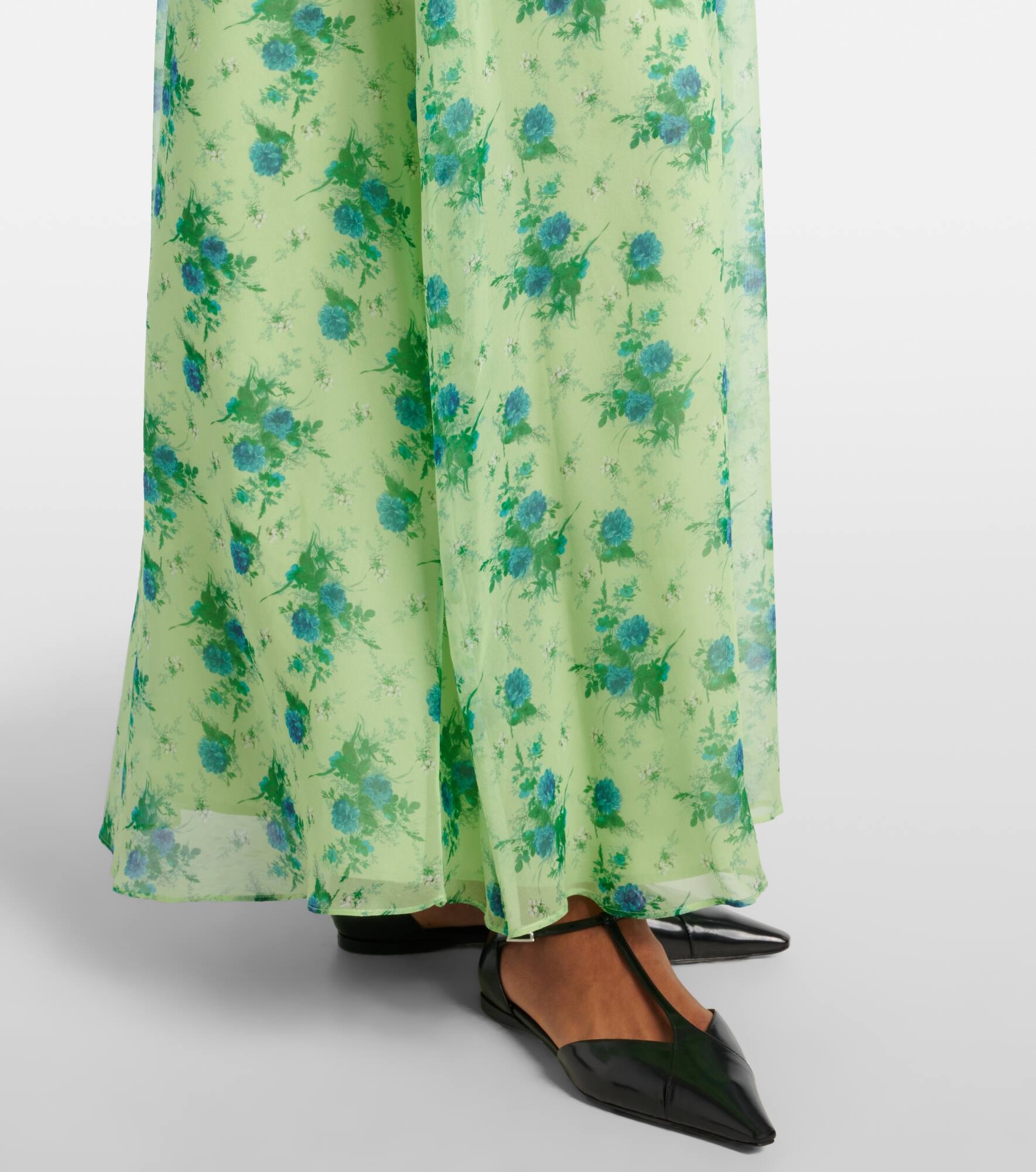 Cactus halterneck silk gown - 6