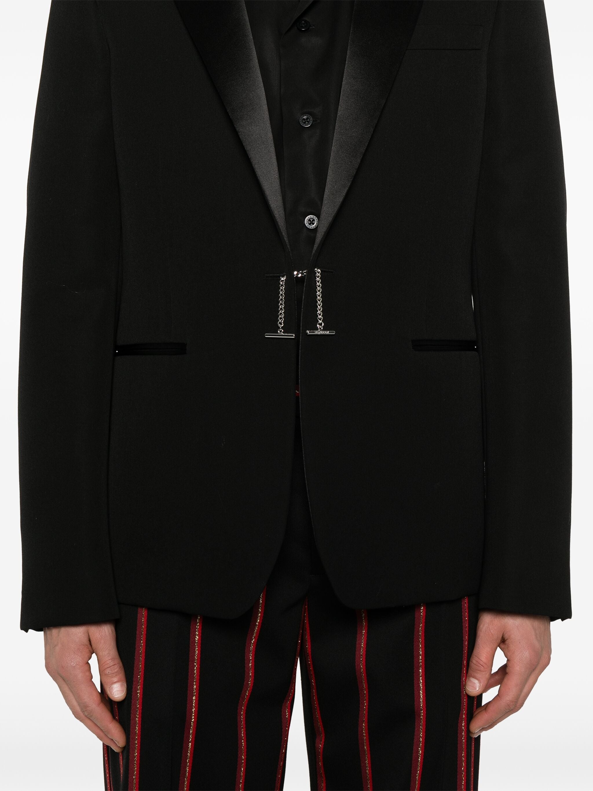 Chain-embellished Blazer - 4