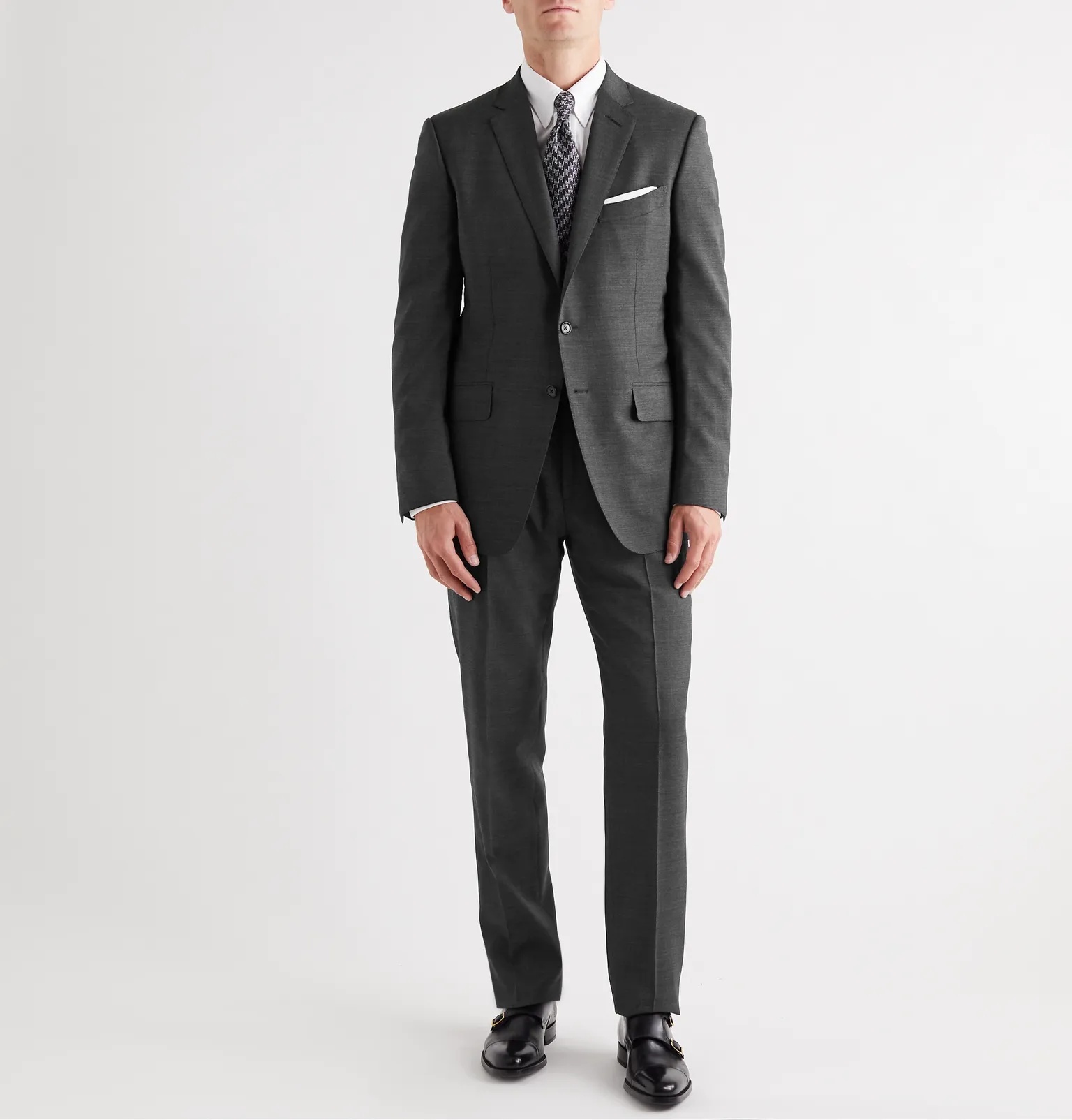 O'Connor Mélange Wool-Blend Suit Jacket - 2