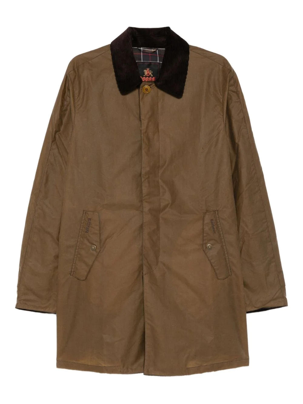 x Baracuta corduroy-collar coat - 1
