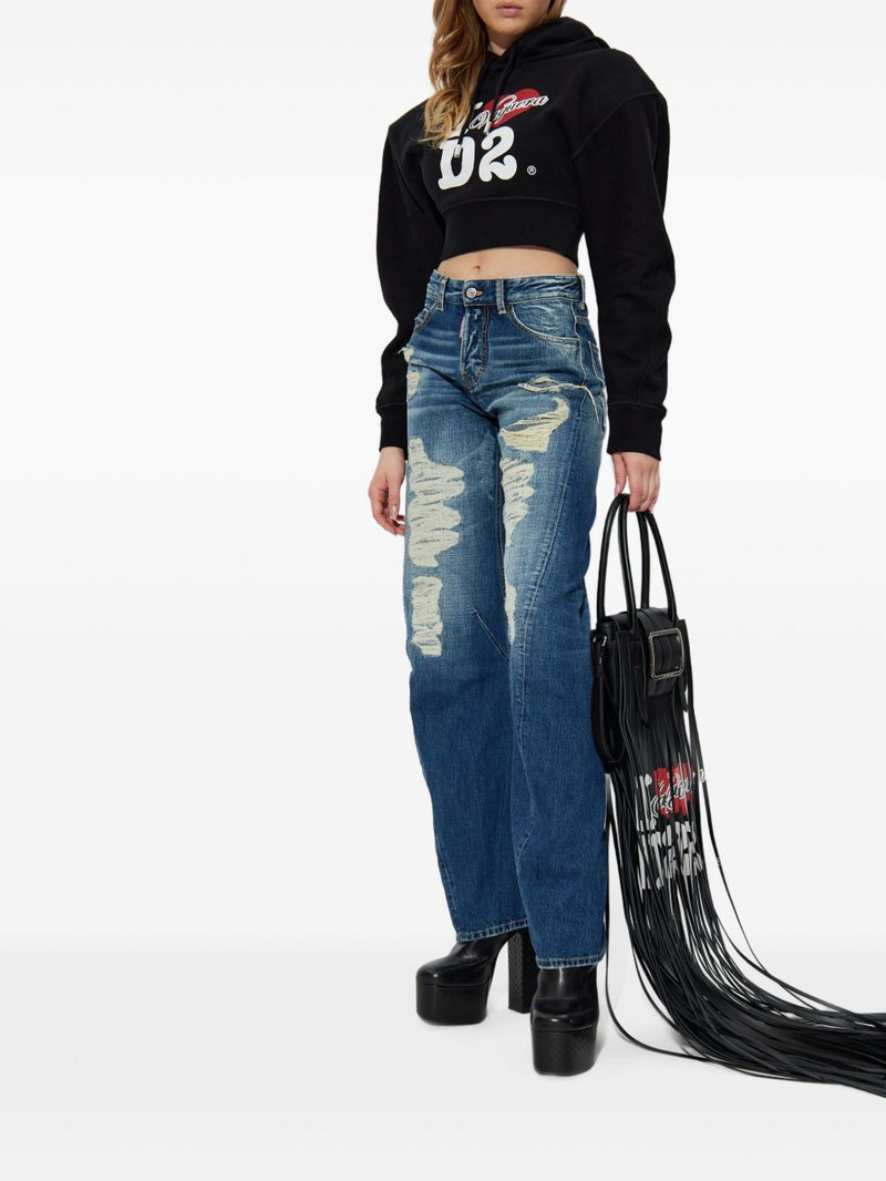 DSQUARED2 graphic-print hoodie outlook