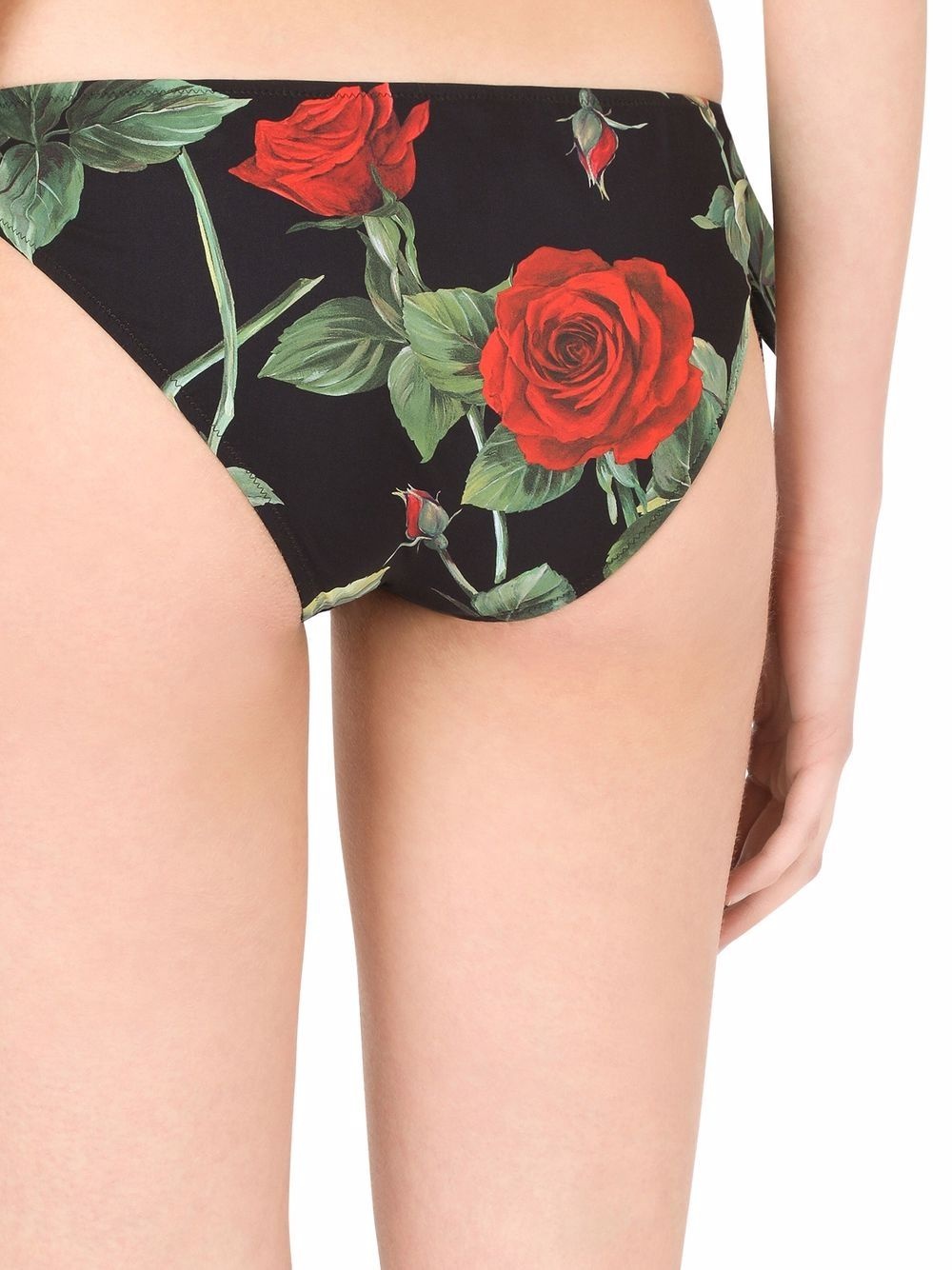 rose-print bikini bottoms - 4