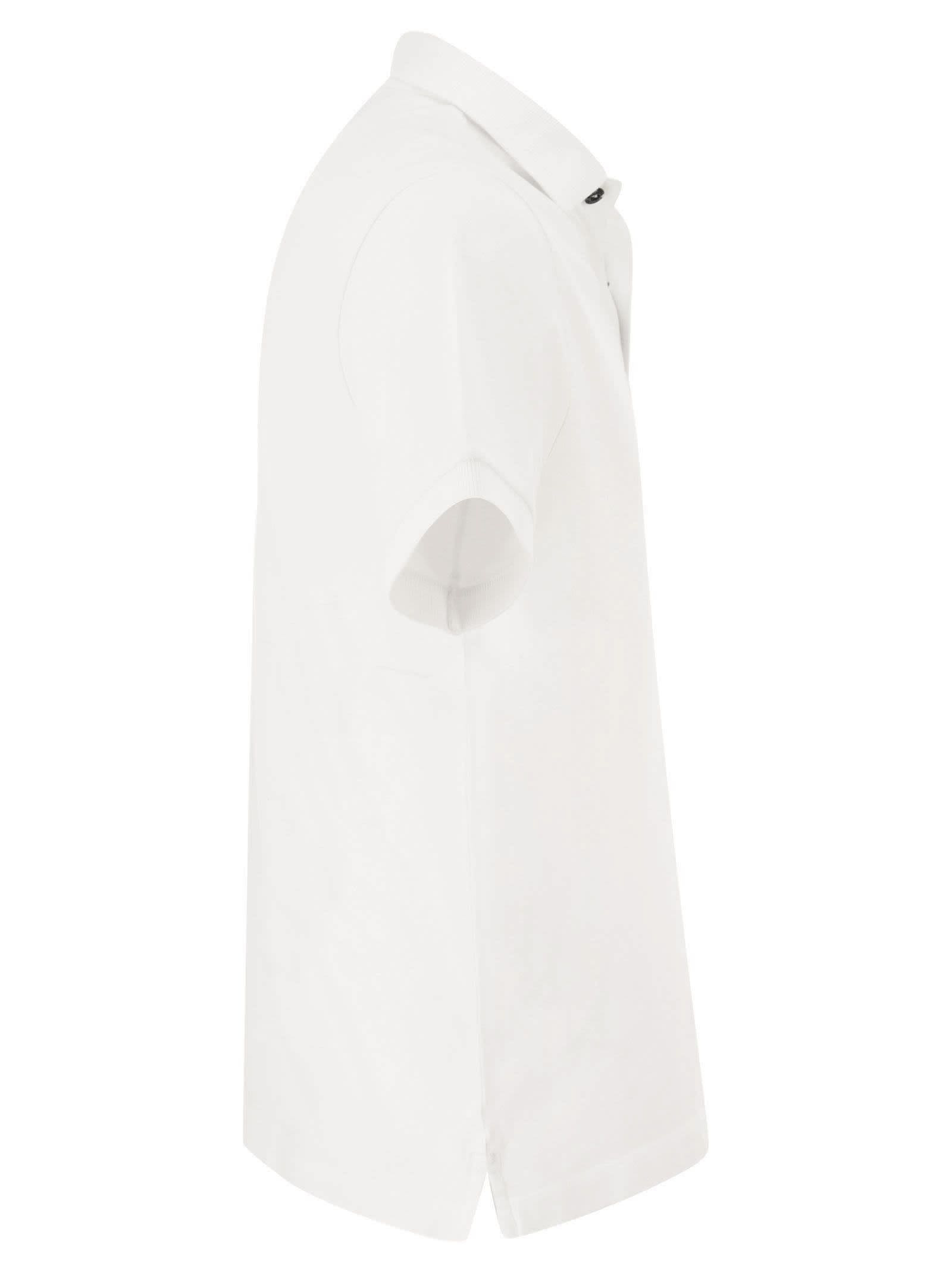 Stone Island Men Slim Cotton Polo Shirt - 3