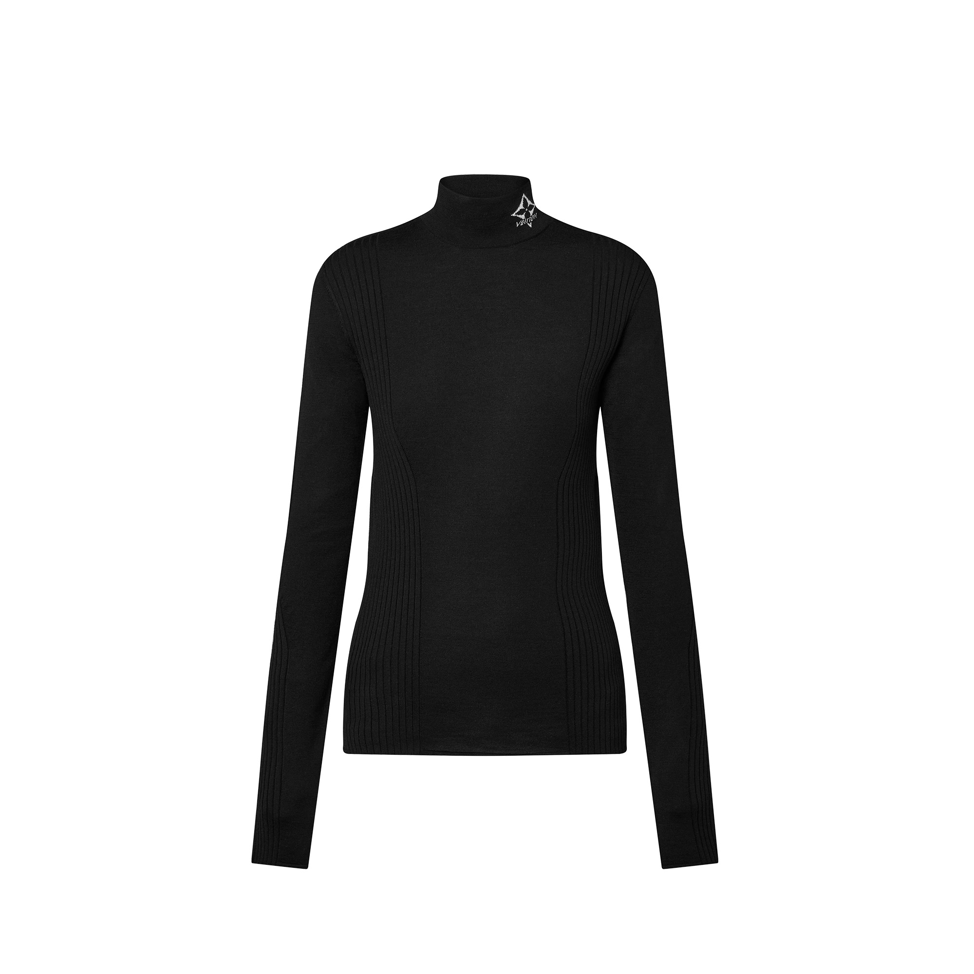 Ribbed Accent Pullover - 1