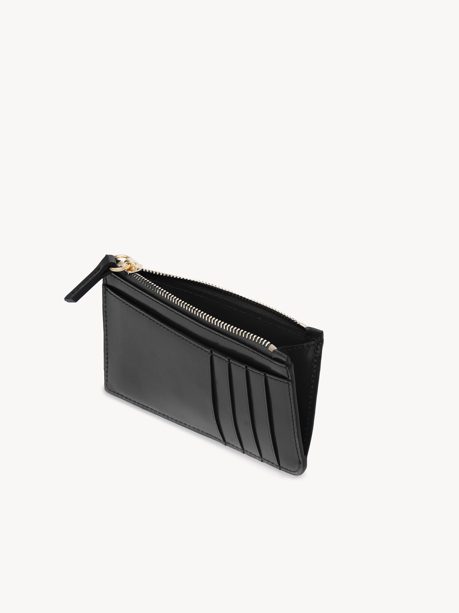 SMALL CHLOÉ ICONIC PURSE WITH CARD SLOTS IN SHINY LEATHER - 3