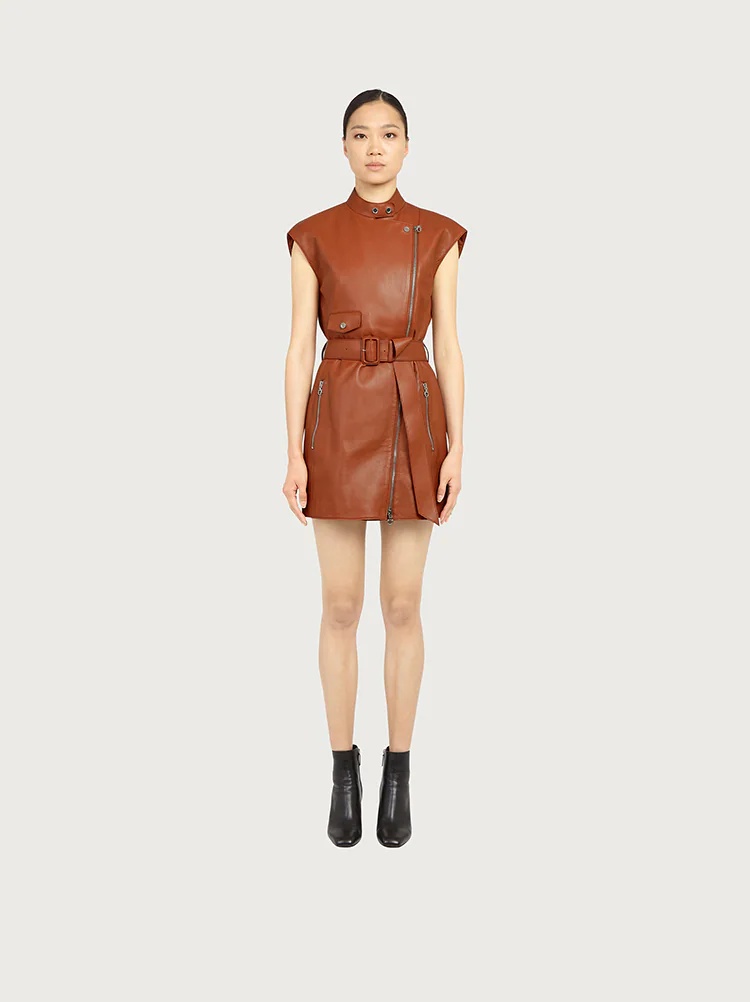 SLEEVELESS NAPPA DRESS - 3