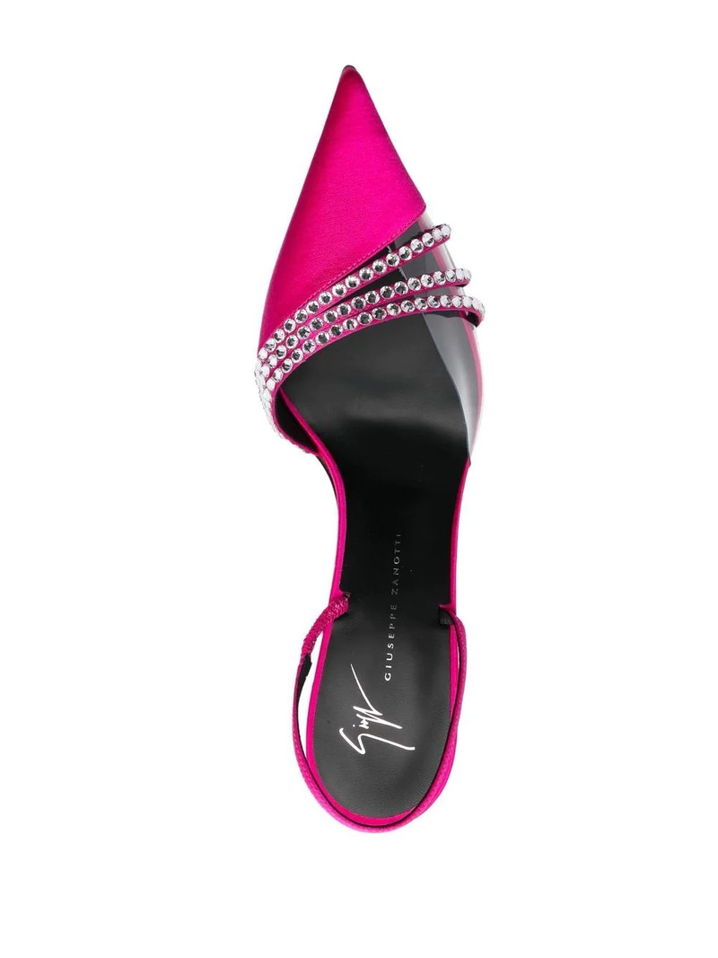 gem-embellished 110mm heeled pumps 4