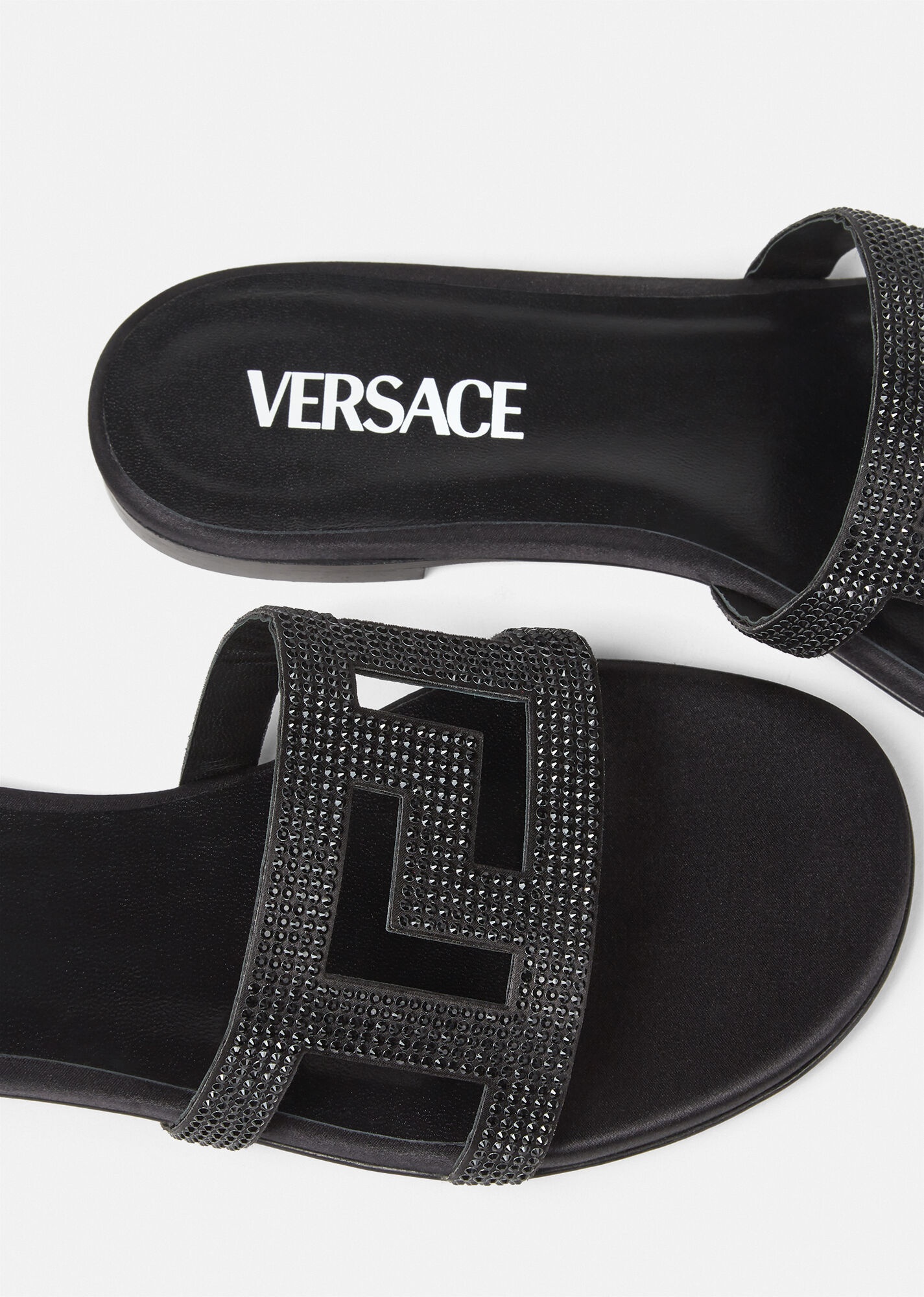 Greca Maze Crystal Flat Sandals - 2