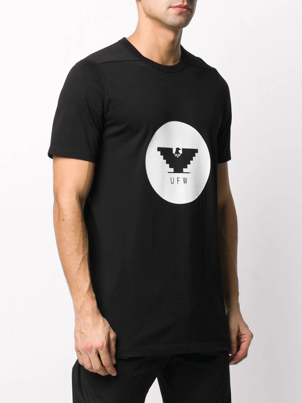 graphic print round neck T-shirt - 3