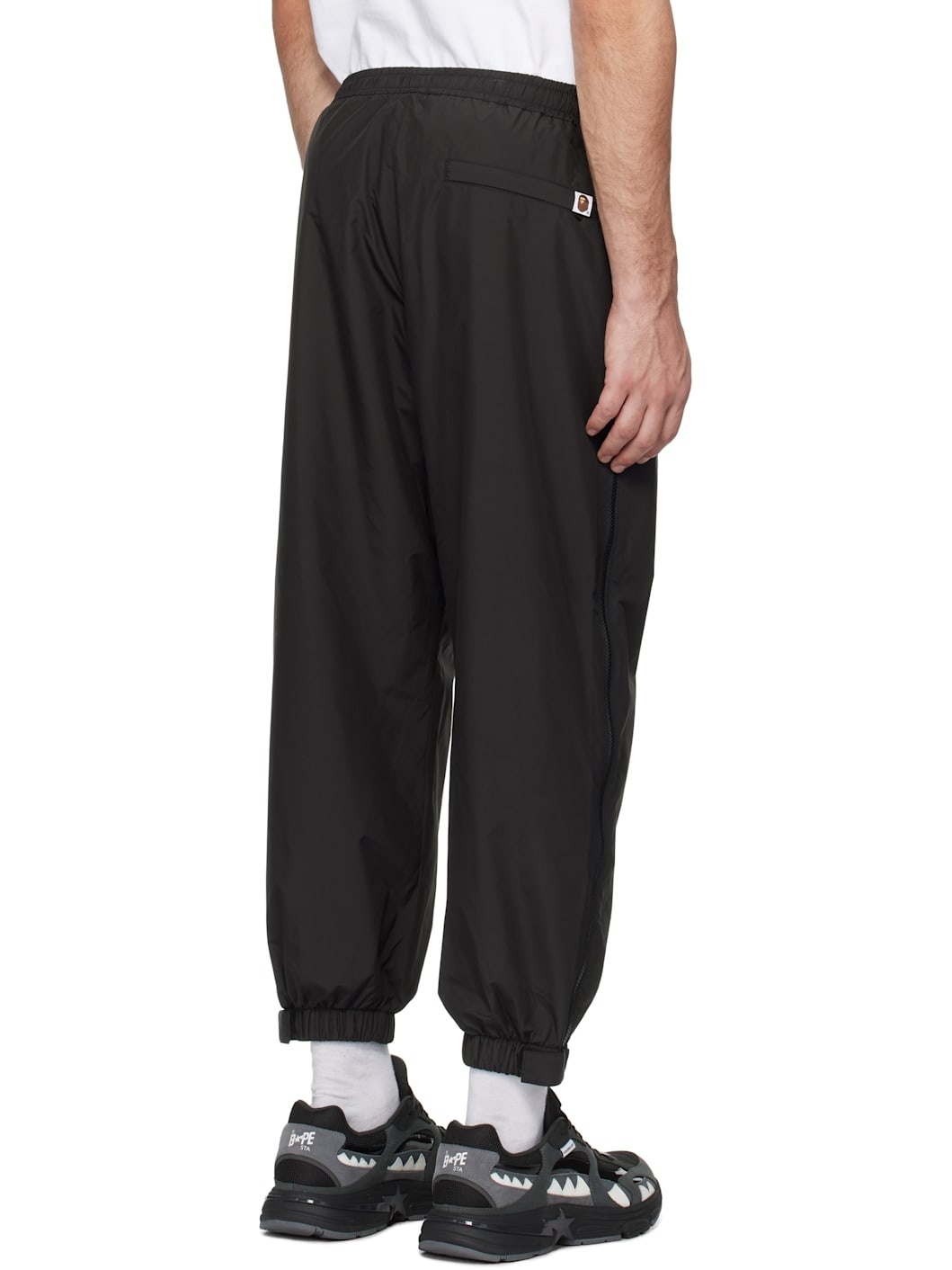 Black Color Camo Deformation Track Pants - 3