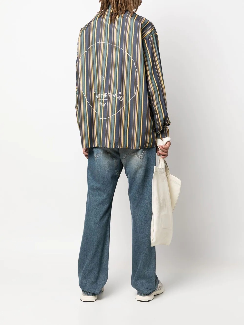 Illustion Nows The Time striped shirt - 2