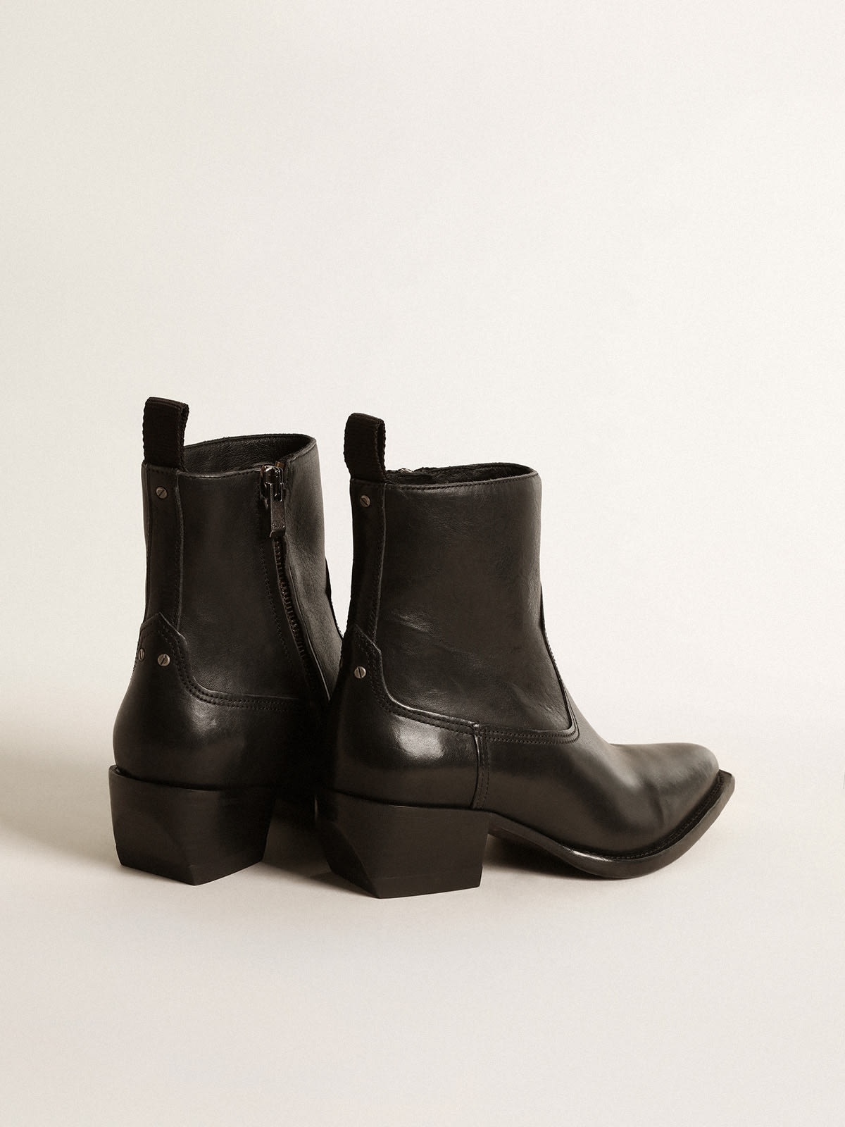 Women’s Debbie boots in black leather - 4