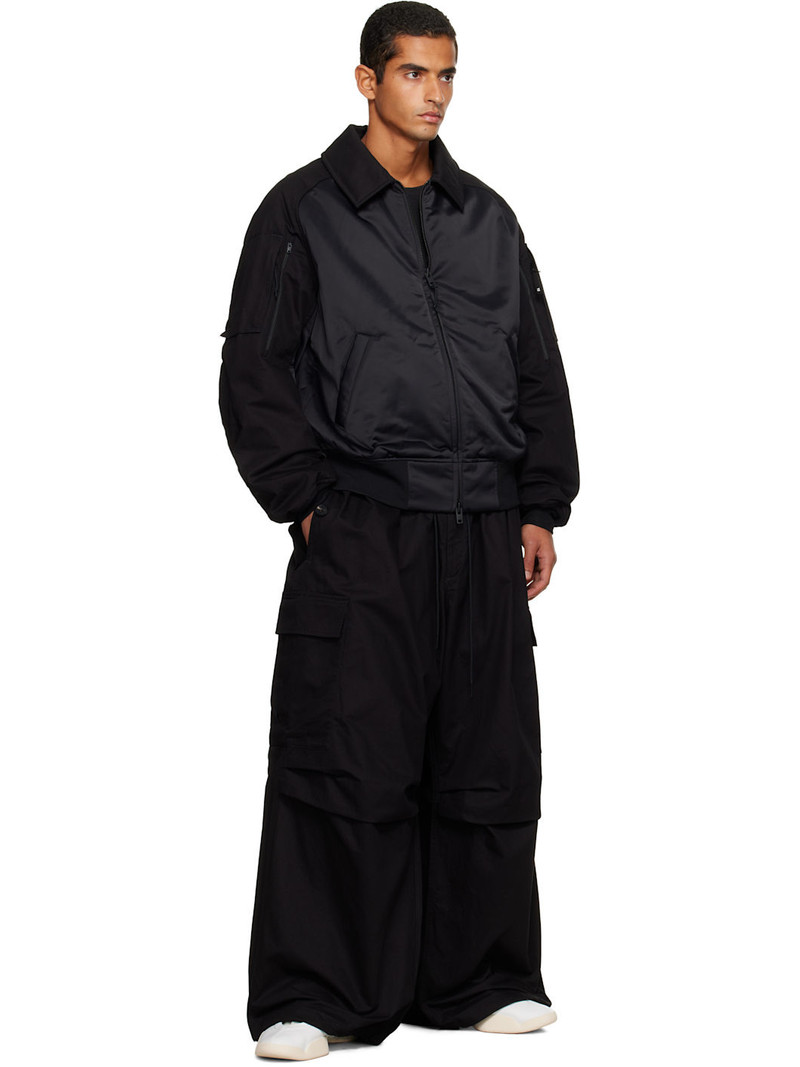 Y-3 Black UT Twill Cargo Pants outlook